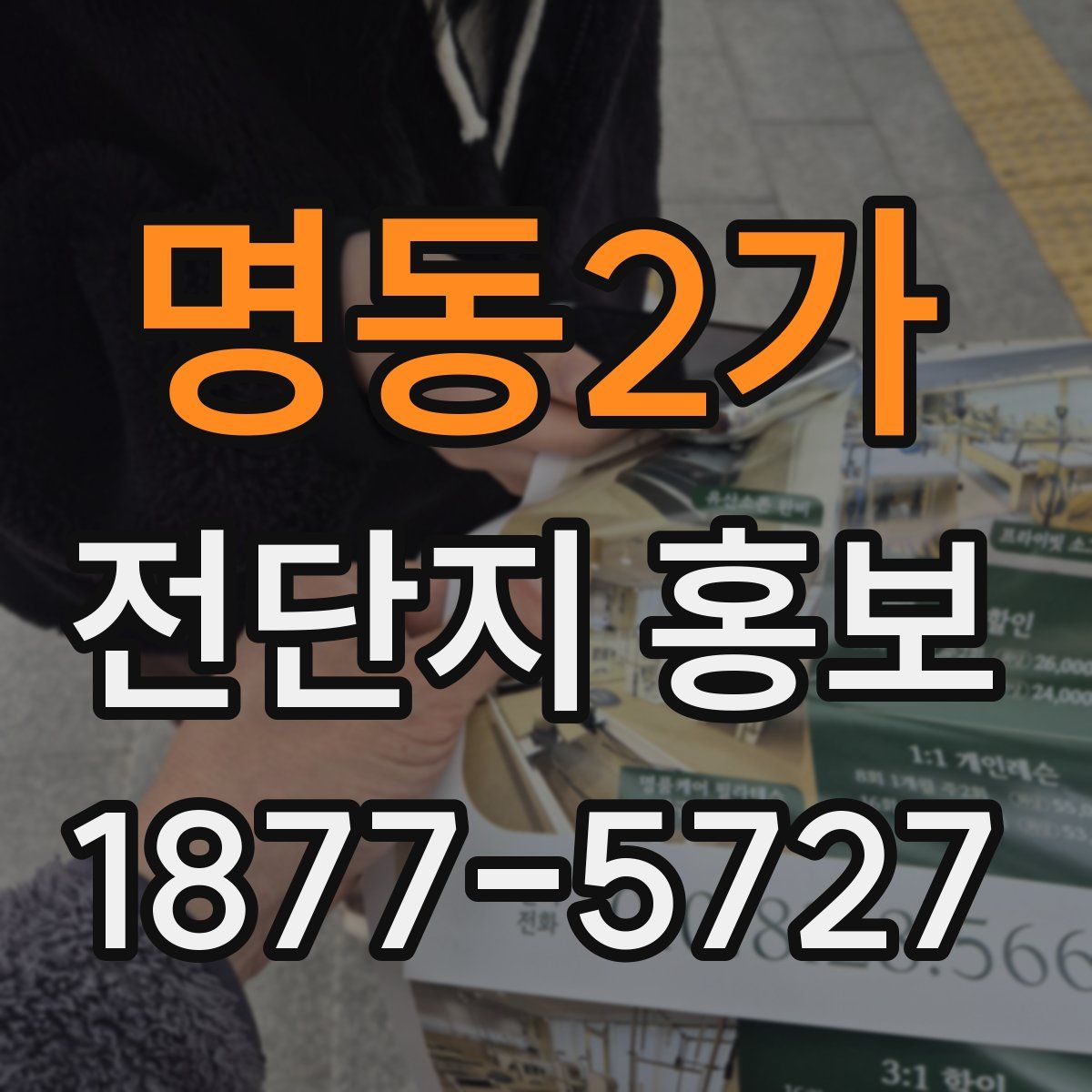 명동2가 전단지 홍보
