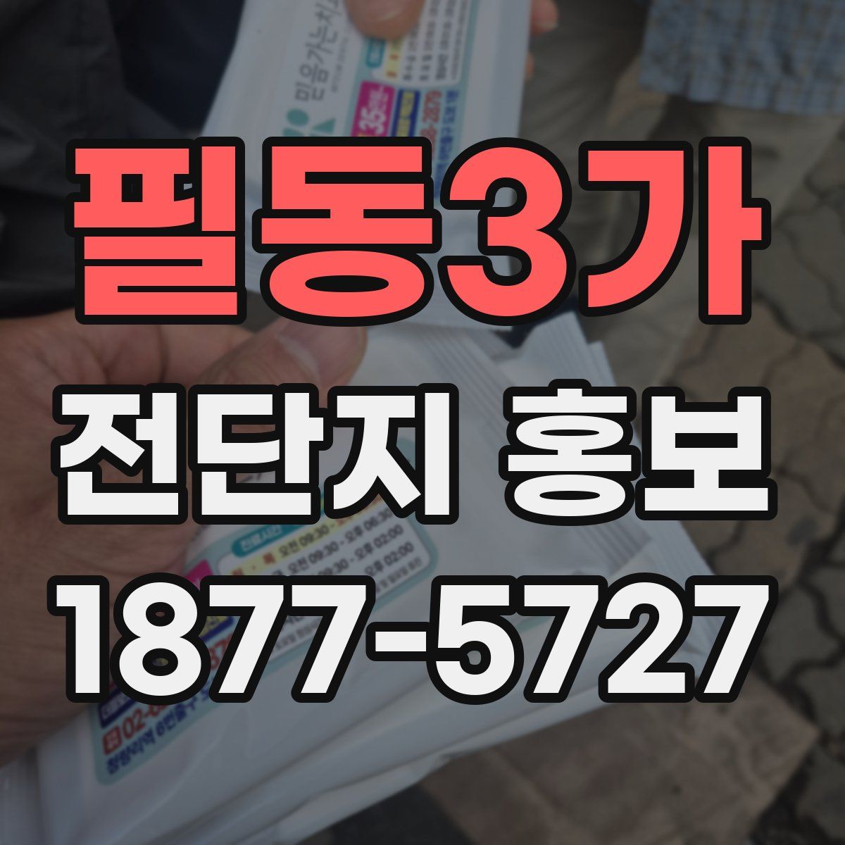 필동3가 전단지 홍보