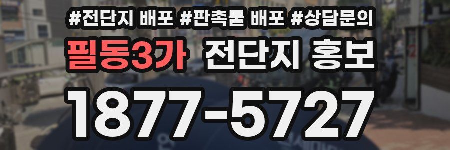 필동3가 전단지 홍보