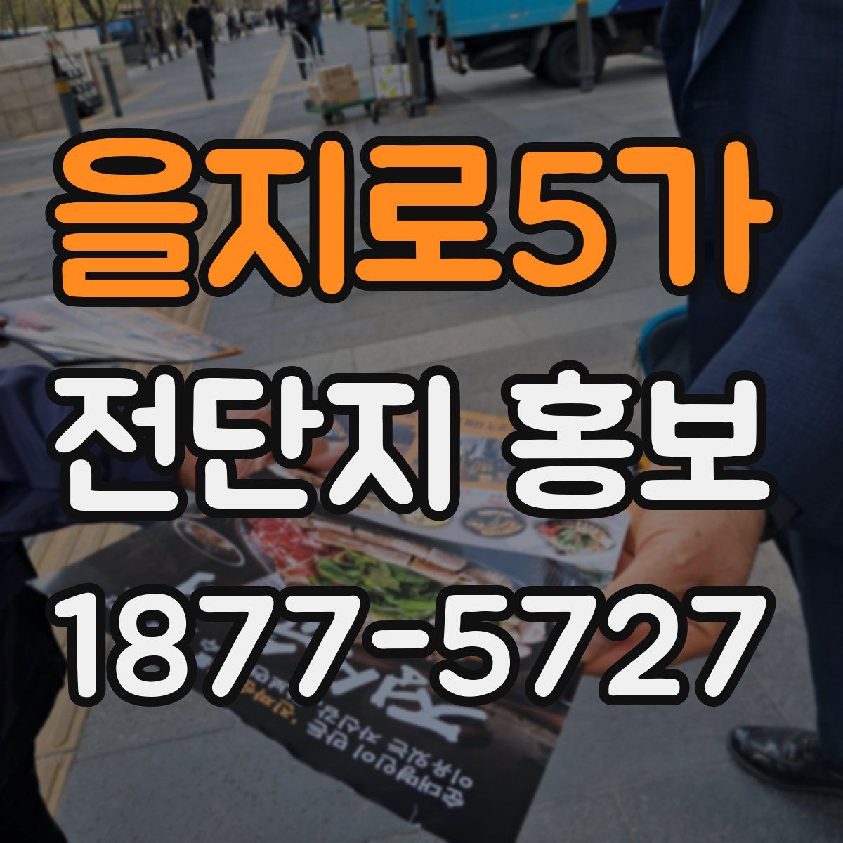 을지로5가 전단지 홍보