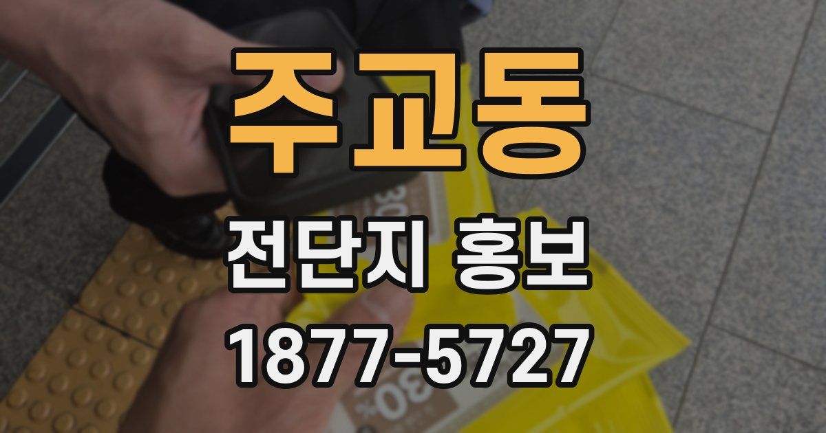 주교동 전단지 홍보