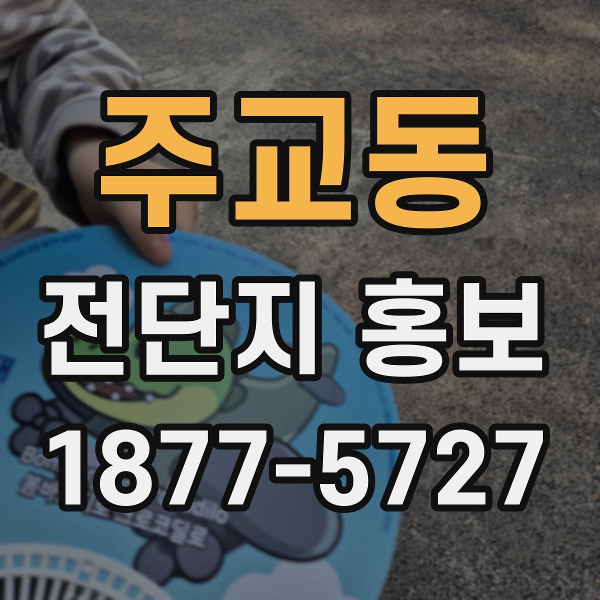 주교동 전단지 홍보