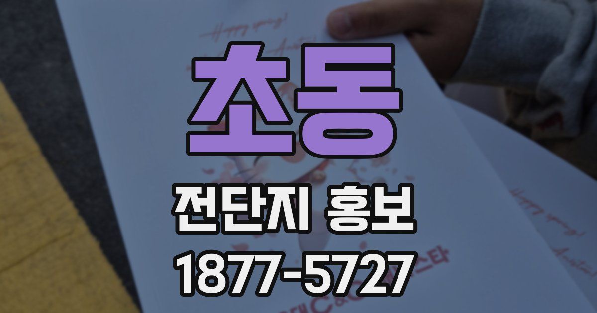 초동 전단지 홍보