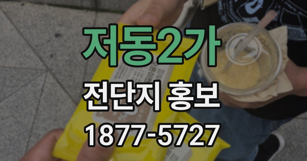 저동2가 전단지 홍보