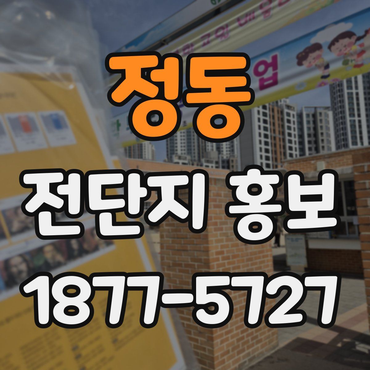 정동 전단지 홍보