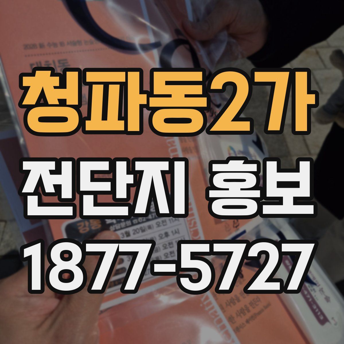 청파동2가 전단지 홍보