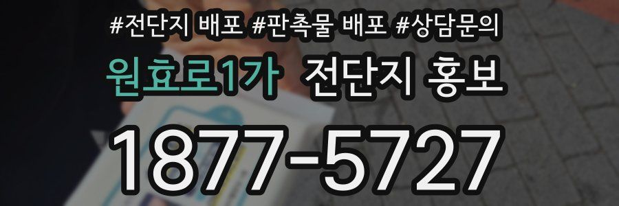 원효로1가 전단지 홍보