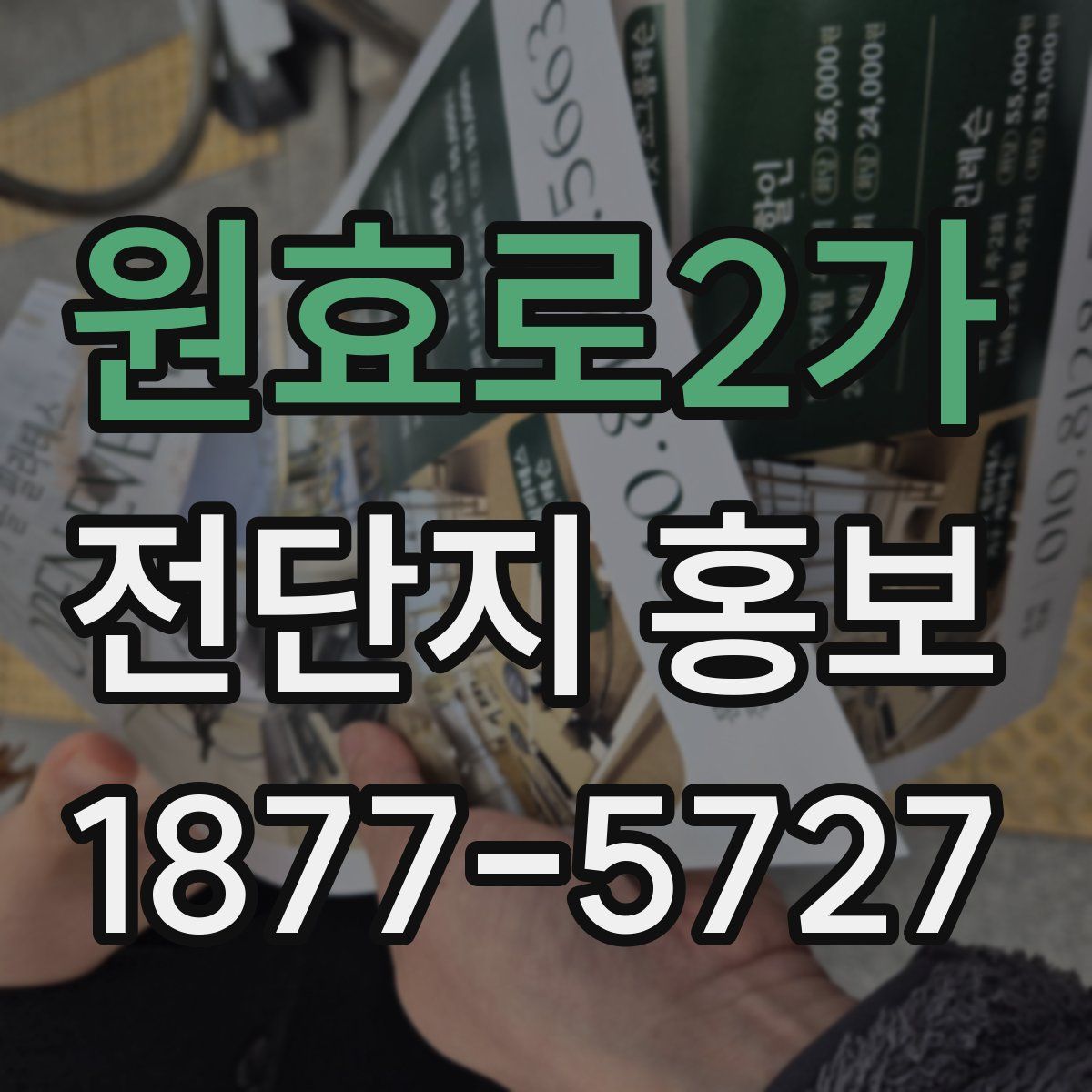 원효로2가 전단지 홍보