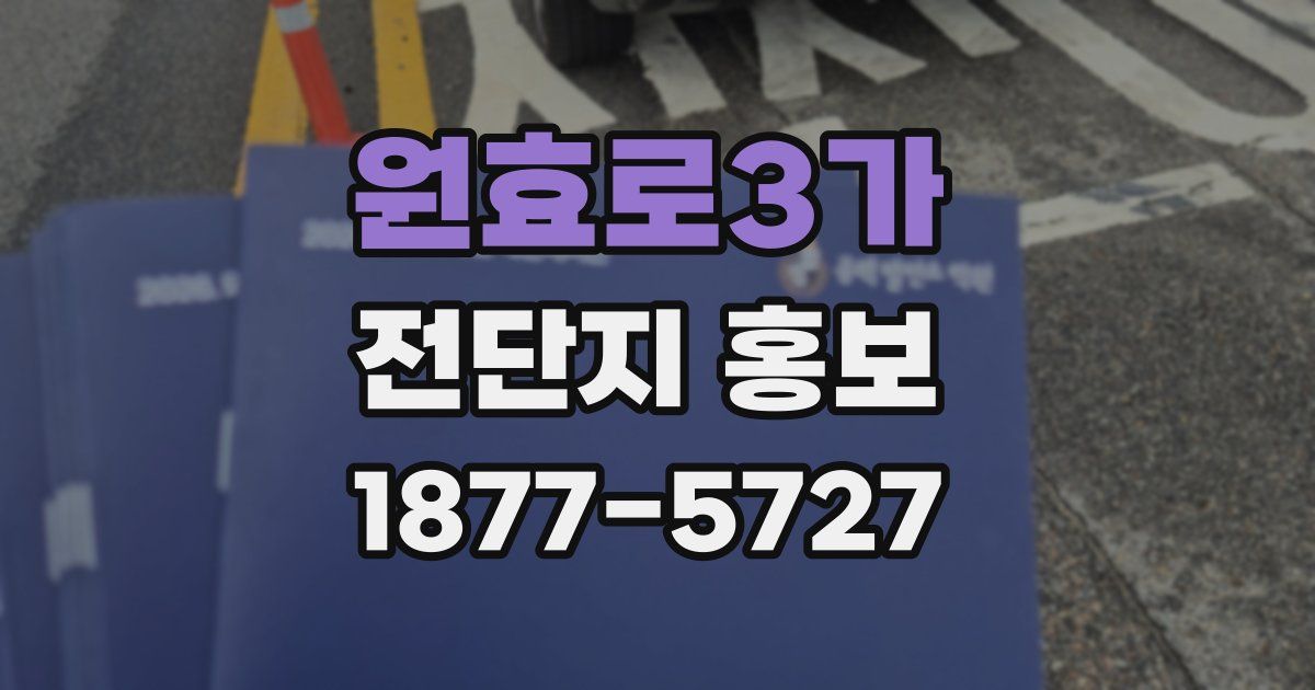 원효로3가 전단지 홍보