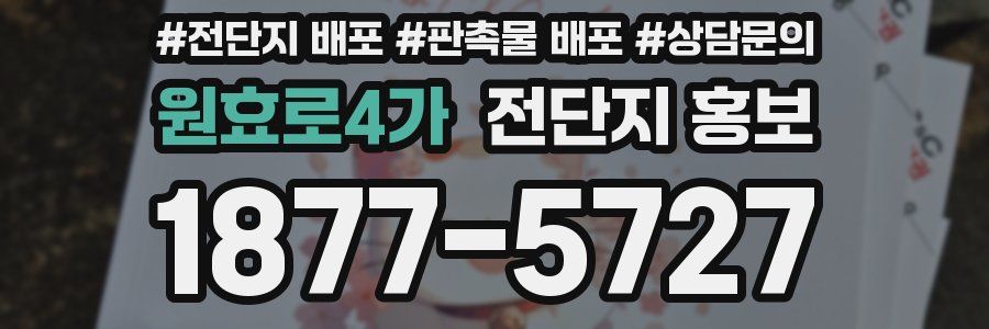 원효로4가 전단지 홍보