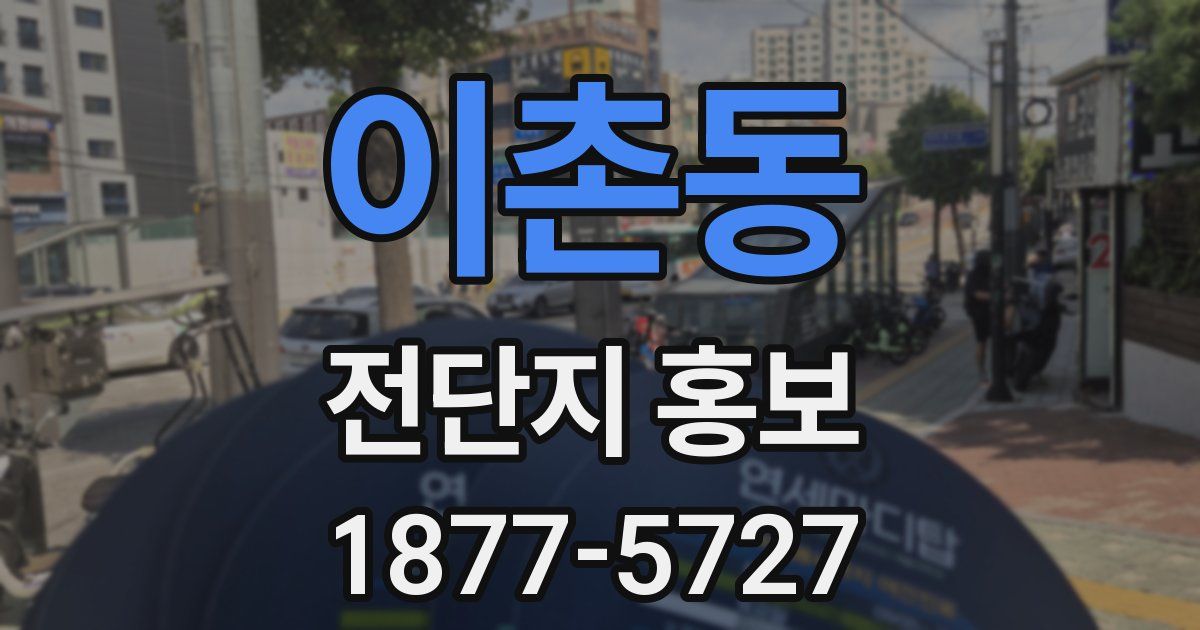 이촌동 전단지 홍보