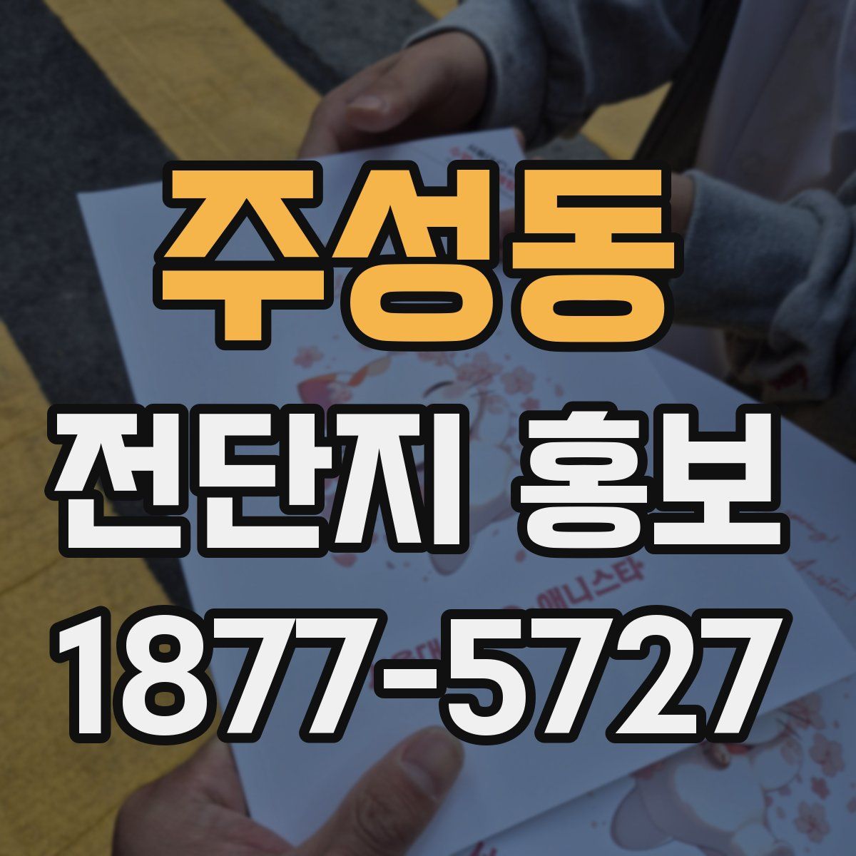 주성동 전단지 홍보