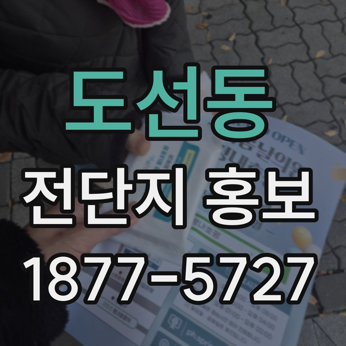 도선동 전단지 홍보