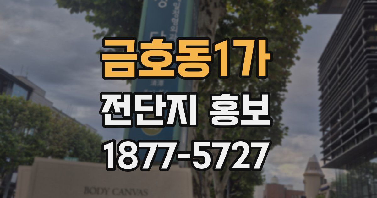 금호동1가 전단지 홍보