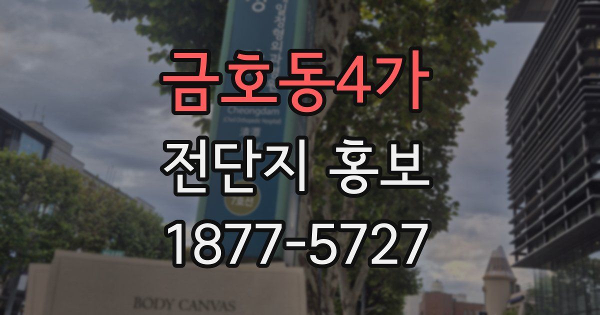 금호동4가 전단지 홍보