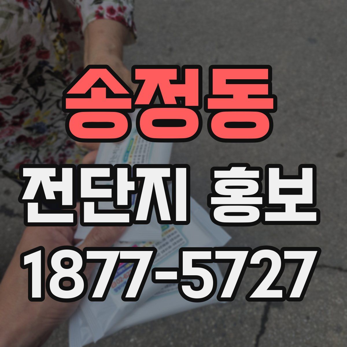 송정동 전단지 홍보