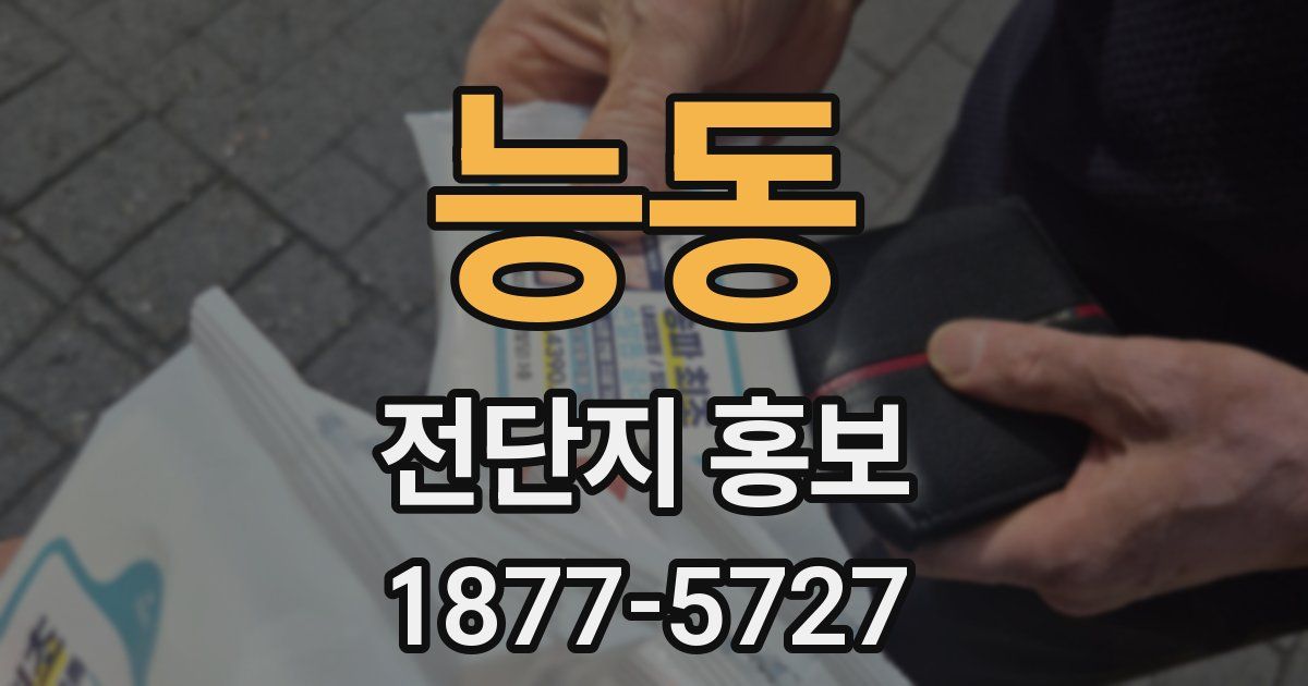 능동 전단지 홍보