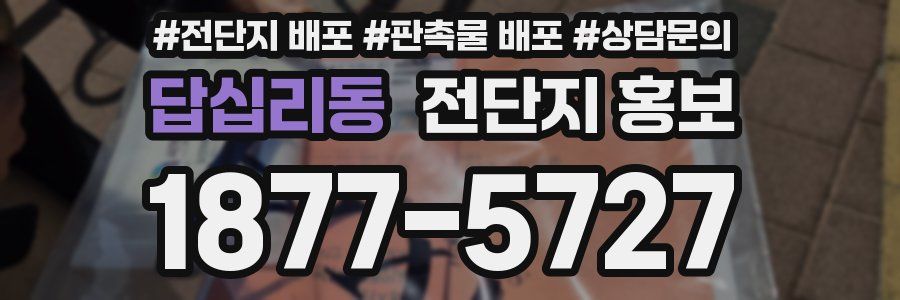 답십리동 전단지 홍보