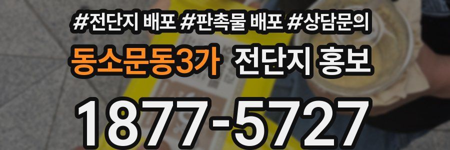 동소문동3가 전단지 홍보