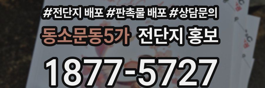 동소문동5가 전단지 홍보