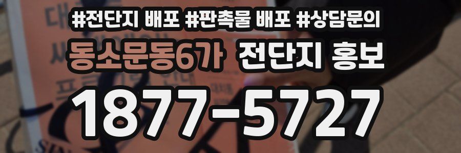 동소문동6가 전단지 홍보