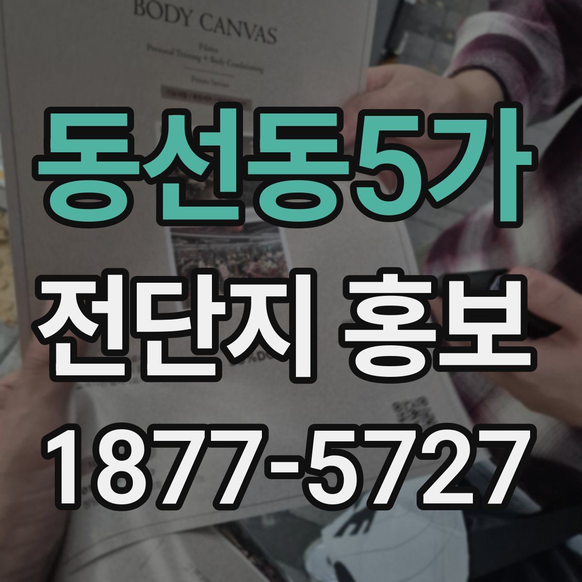 동선동5가 전단지 홍보