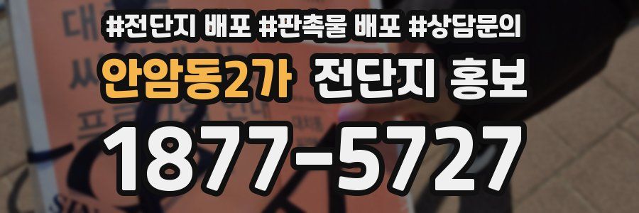 안암동2가 전단지 홍보