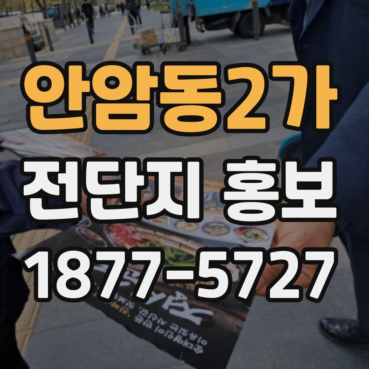 안암동2가 전단지 홍보