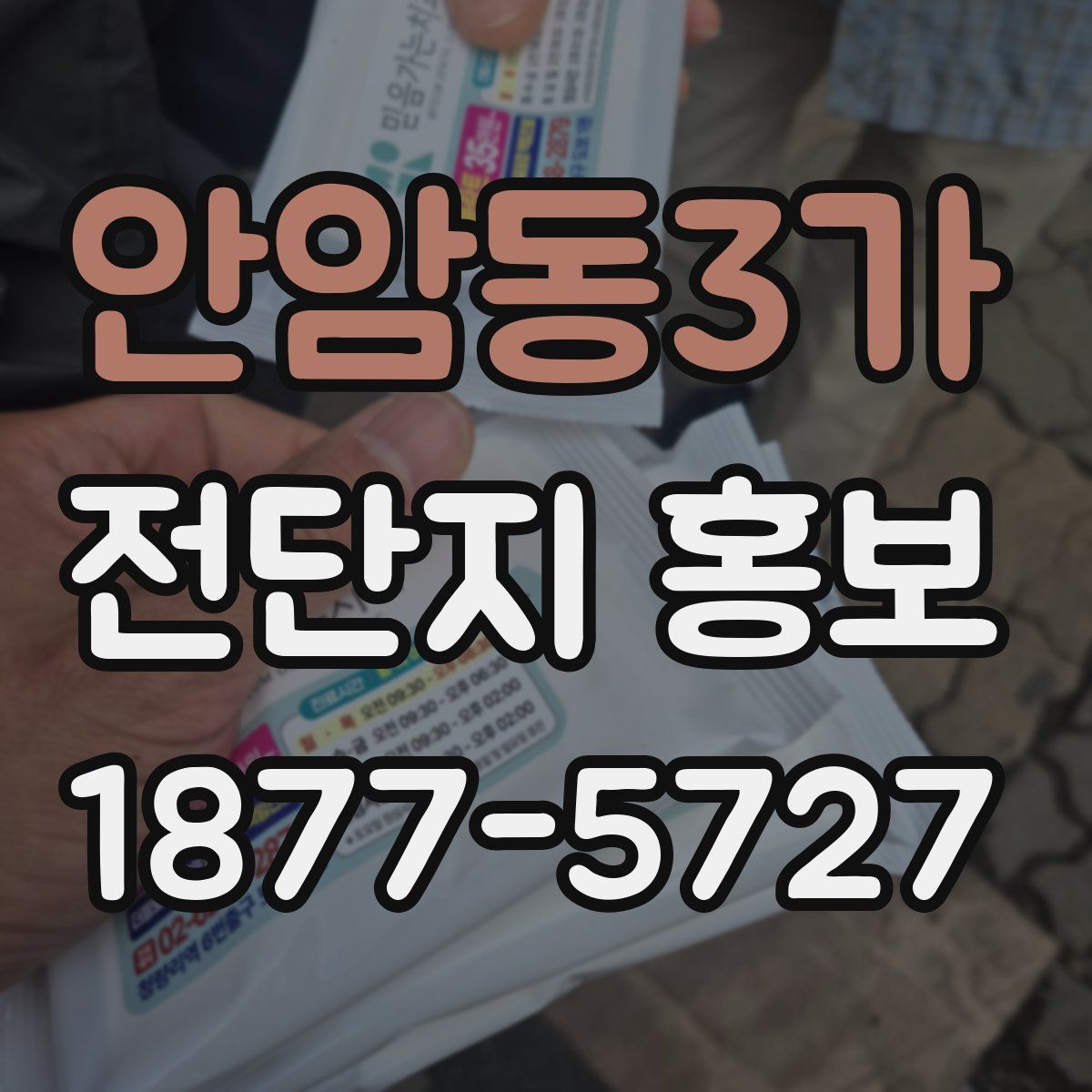 안암동3가 전단지 홍보