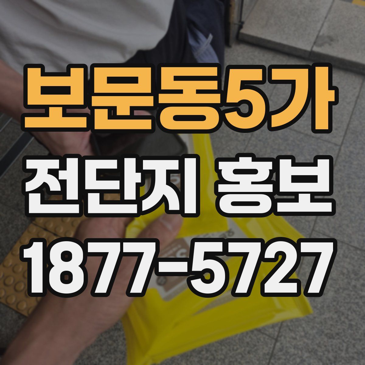 보문동5가 전단지 홍보