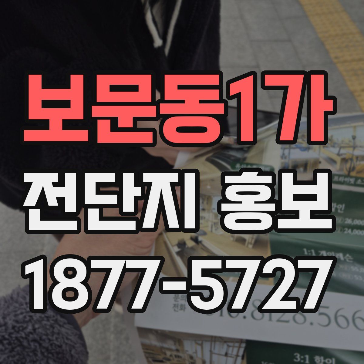 보문동1가 전단지 홍보