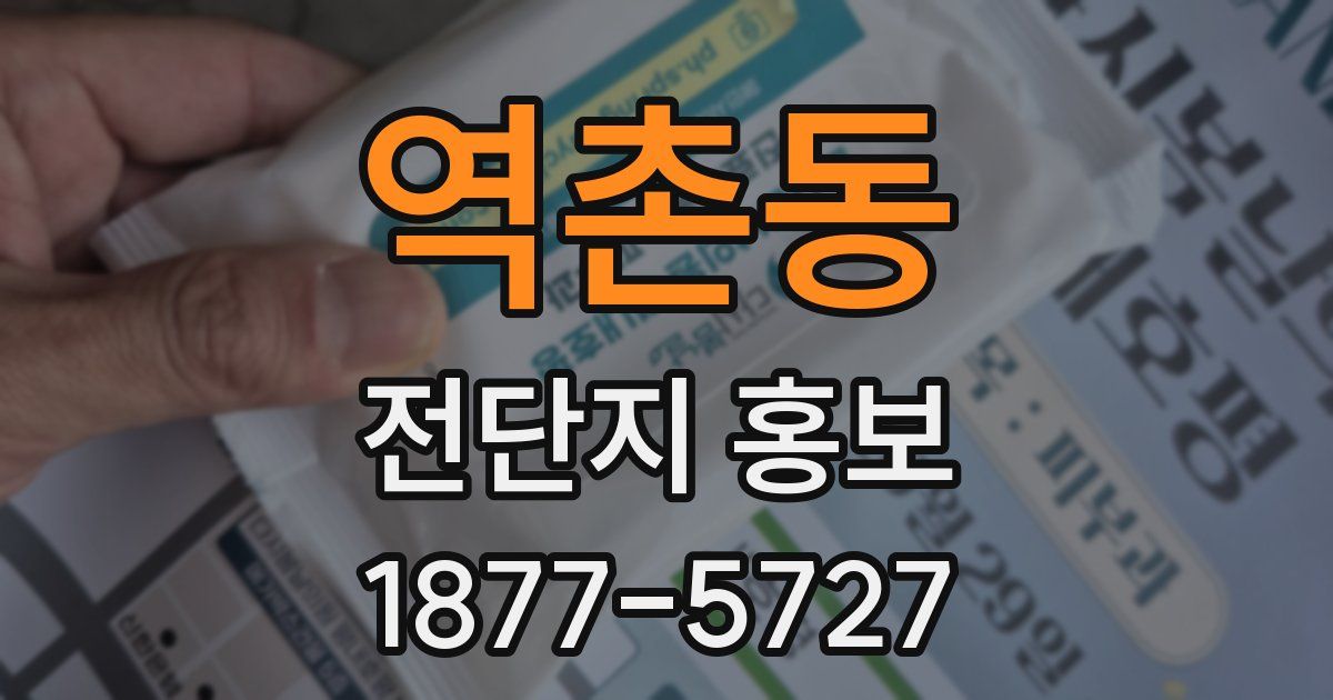 역촌동 전단지 홍보