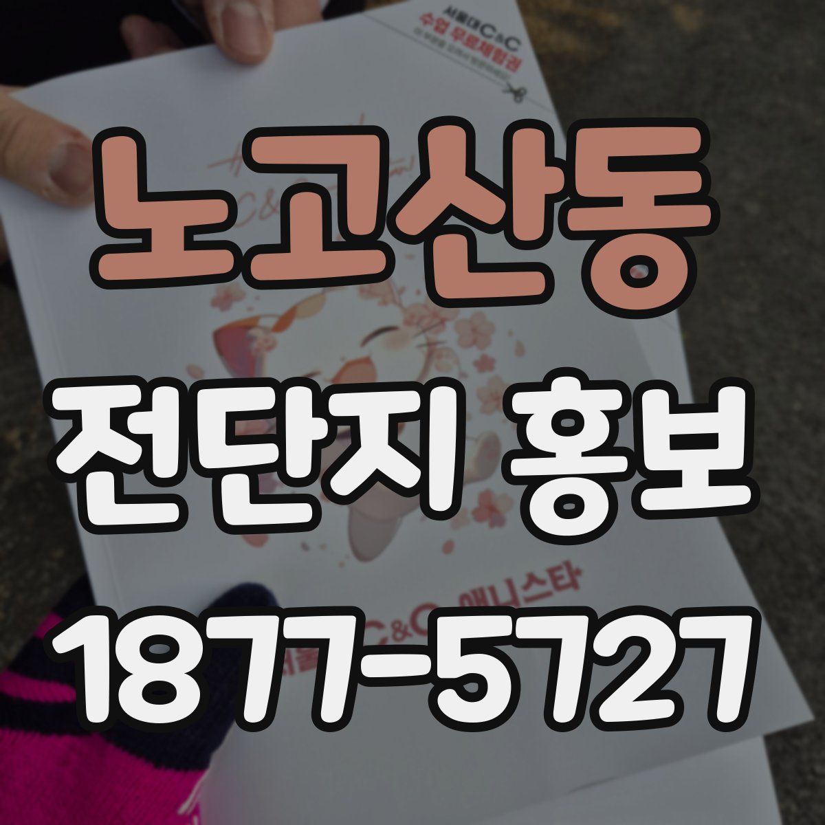노고산동 전단지 홍보