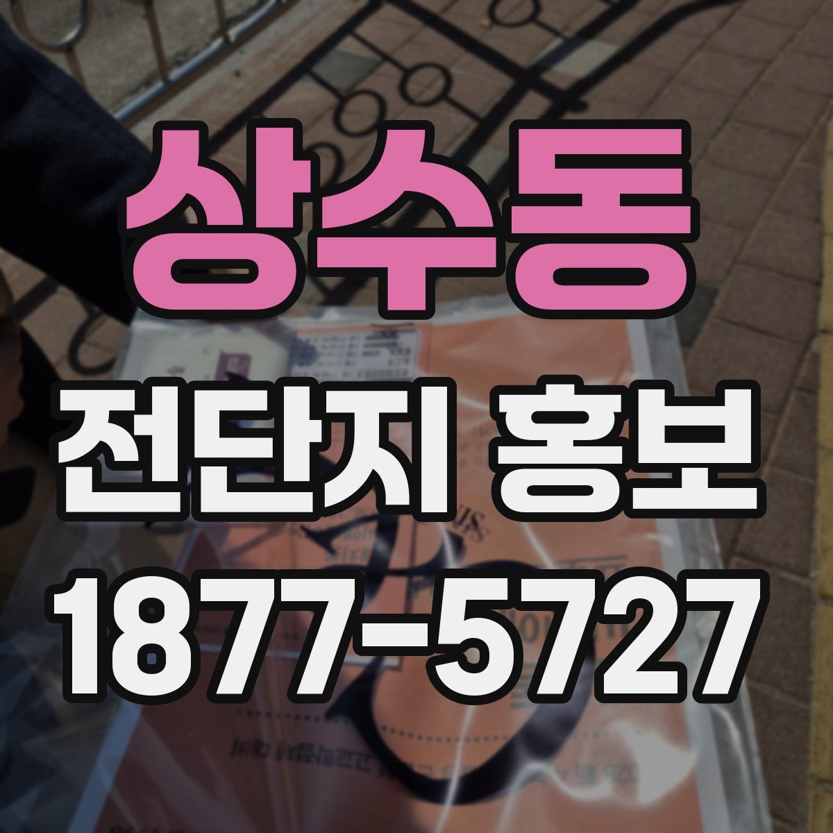 상수동 전단지 홍보