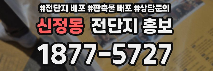 신정동 전단지 홍보