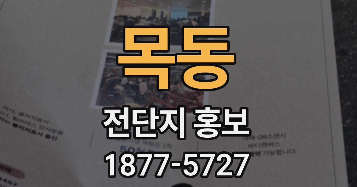 목동 전단지 홍보