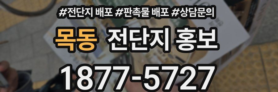 목동 전단지 홍보