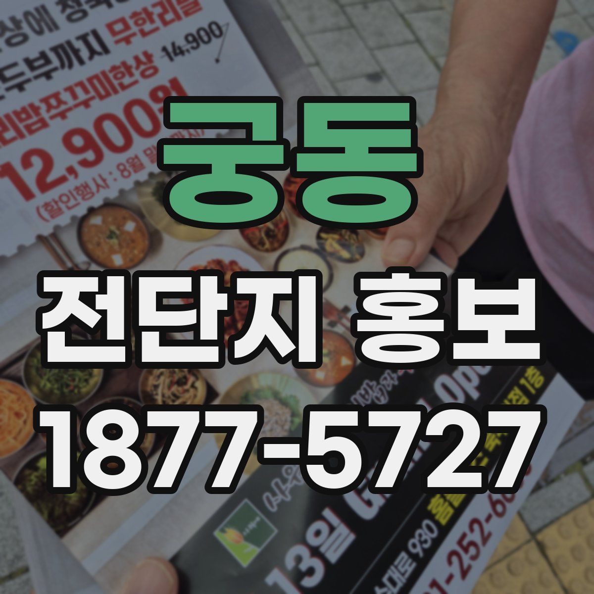 궁동 전단지 홍보
