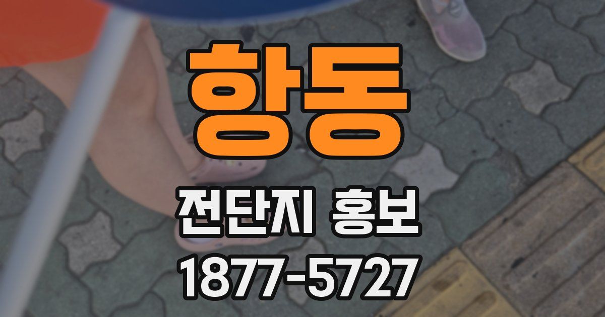 항동 전단지 홍보