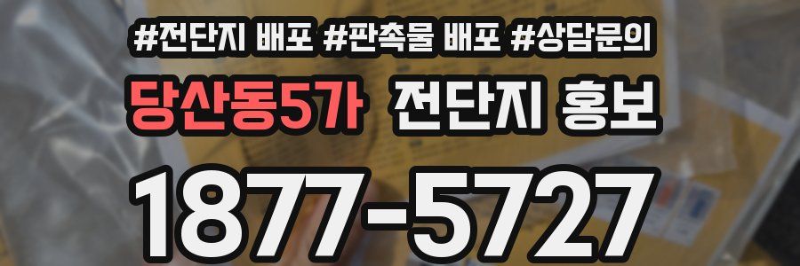 당산동5가 전단지 홍보
