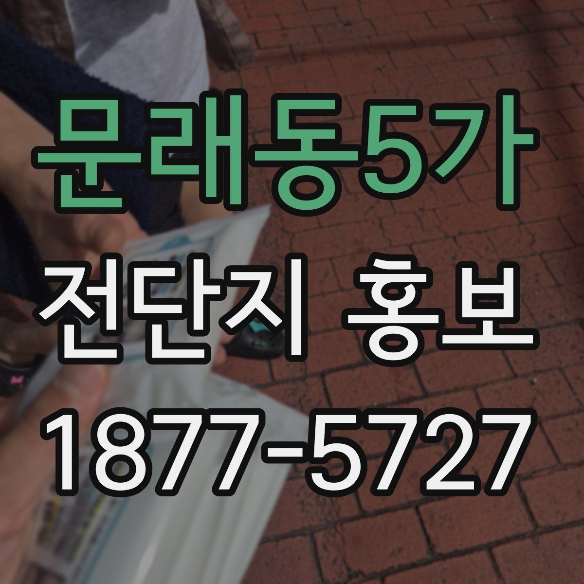 문래동5가 전단지 홍보