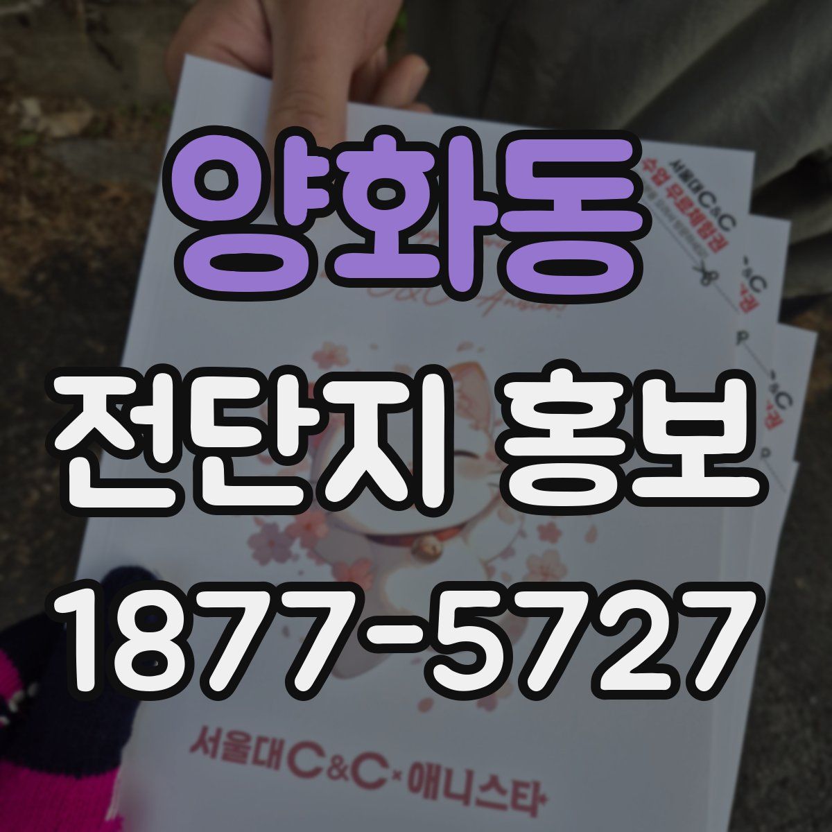양화동 전단지 홍보