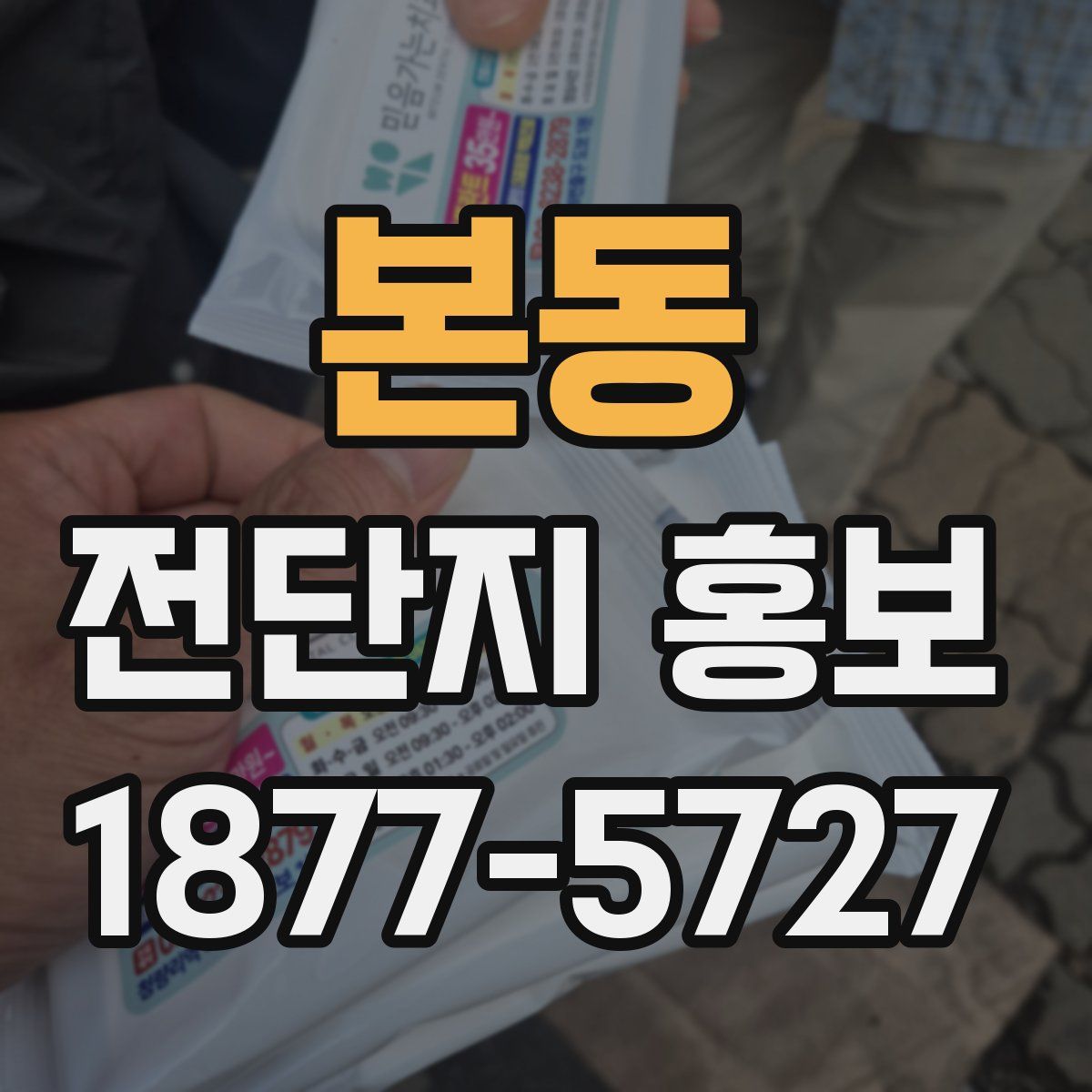 본동 전단지 홍보