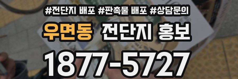 우면동 전단지 홍보