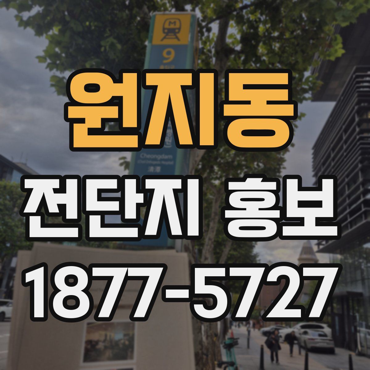 원지동 전단지 홍보