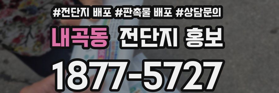 내곡동 전단지 홍보