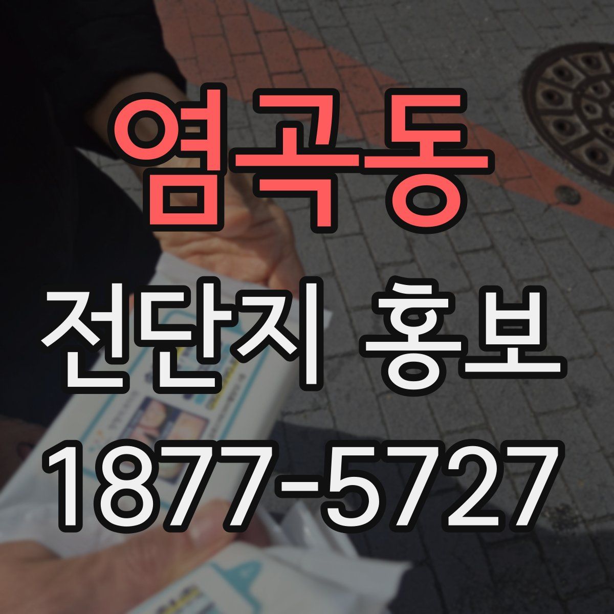 염곡동 전단지 홍보