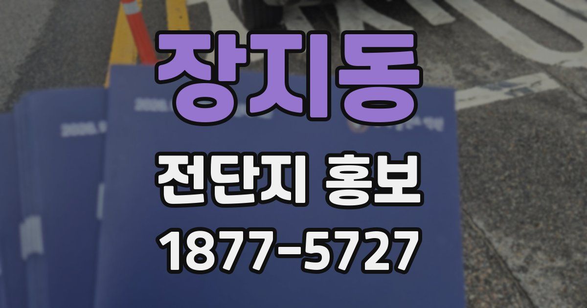 장지동 전단지 홍보