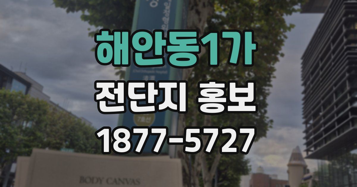 해안동1가 전단지 홍보