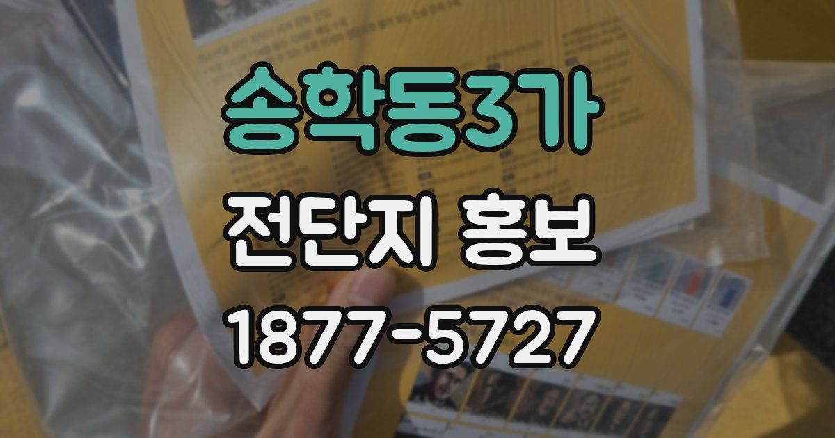 송학동3가 전단지 홍보